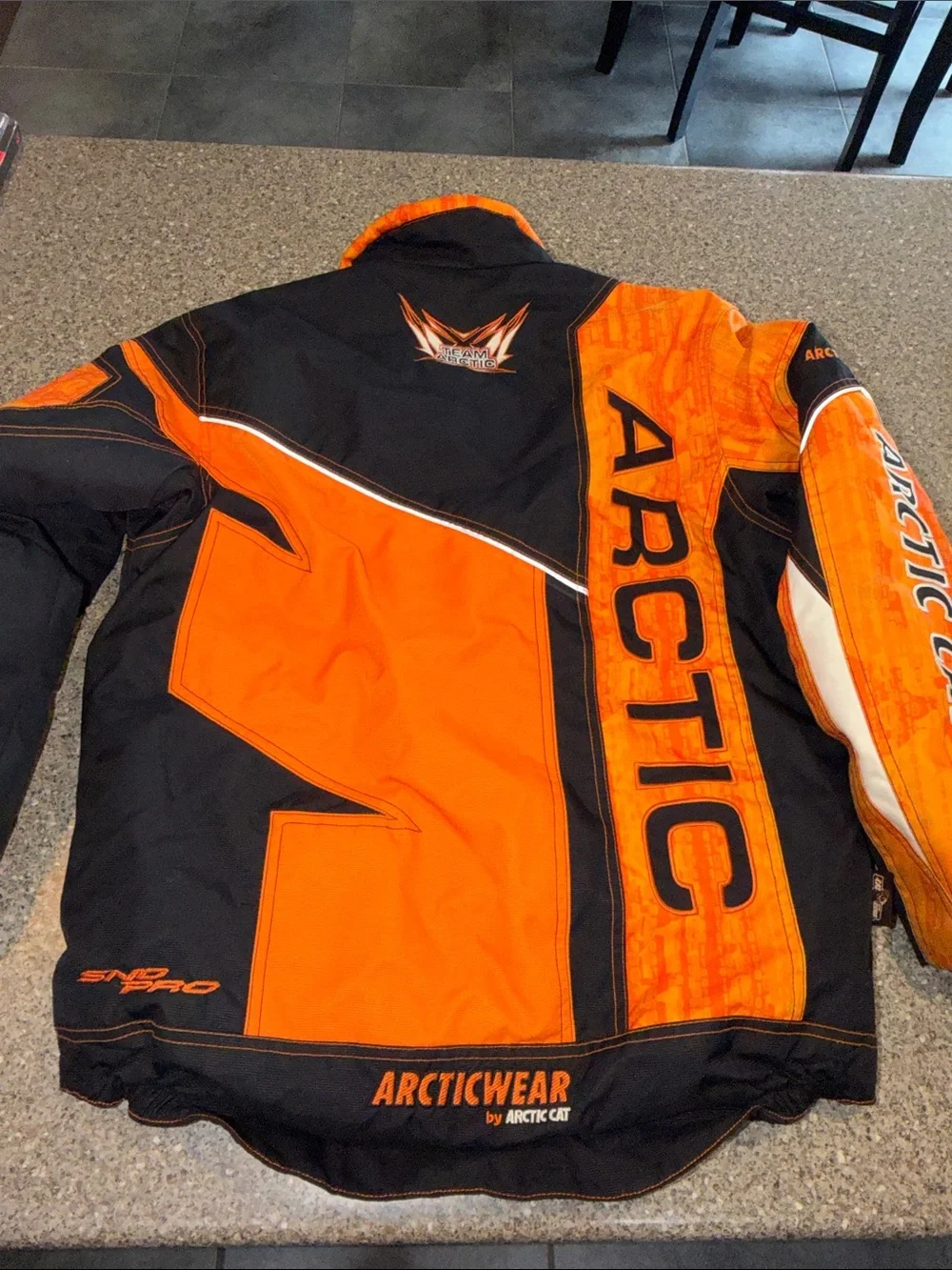 Arctic Cat Orange and Black Snowmobile Jacket